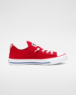 Converse Shoreline Knit Chuck Taylor All Star Női Slip On Fekete/Piros/Fehér | HKAIDXV-HU